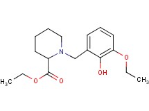 ethyl 1-(3-ethoxy-2-hydroxybenzyl)-2-piperidinecarboxylate
