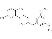 1-(3,5-dimethoxybenzyl)-4-(2,5-dimethylphenyl)piperazine