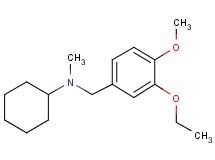 N-(3-ethoxy-4-methoxybenzyl)-N-methylcyclohexanamine
