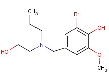 2-bromo-4-{[(2-hydroxyethyl)(propyl)amino]methyl}-6-methoxyphenol