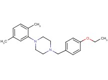 1-(2,5-dimethylphenyl)-4-(4-ethoxybenzyl)piperazine