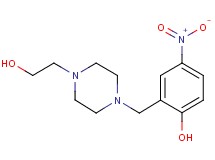 2-{[4-(2-hydroxyethyl)-1-piperazinyl]methyl}-4-nitrophenol