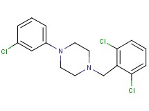 1-(3-chlorophenyl)-4-(2,6-dichlorobenzyl)piperazine