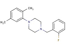 1-(2,5-dimethylphenyl)-4-(2-fluorobenzyl)piperazine