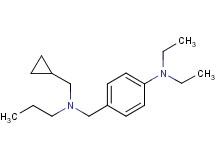 (cyclopropylmethyl)[4-(diethylamino)benzyl]propylamine