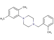 1-(2,5-dimethylphenyl)-4-(2-methylbenzyl)piperazine