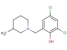 2,4-dichloro-6-[(3-methyl-1-piperidinyl)methyl]phenol