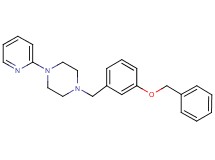 1-[3-(benzyloxy)benzyl]-4-(2-pyridinyl)piperazine