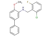 (2-chloro-6-fluorobenzyl)(4-methoxy-3-biphenylyl)amine