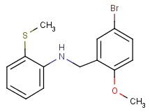 (5-bromo-2-methoxybenzyl)[2-(methylthio)phenyl]amine