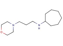 N-[3-(4-morpholinyl)propyl]cycloheptanamine