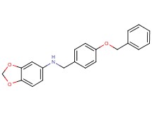 1,3-benzodioxol-5-yl[4-(benzyloxy)benzyl]amine