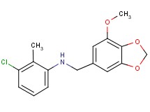 (3-chloro-2-methylphenyl)[(7-methoxy-1,3-benzodioxol-5-yl)methyl]amine