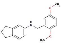 2,3-dihydro-1H-inden-5-yl(2,5-dimethoxybenzyl)amine