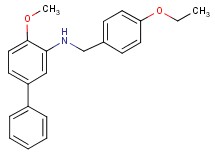 (4-ethoxybenzyl)(4-methoxy-3-biphenylyl)amine