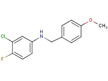 (3-chloro-4-fluorophenyl)(4-methoxybenzyl)amine