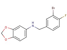 1,3-benzodioxol-5-yl(3-bromo-4-fluorobenzyl)amine