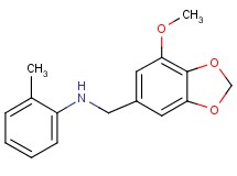 N-[(7-methoxy-1,3-benzodioxol-5-yl)methyl]-2-methylaniline