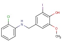 4-{[(2-chlorophenyl)amino]methyl}-2-iodo-6-methoxyphenol
