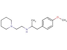 1-(4-methoxyphenyl)-N-[2-(1-piperidinyl)ethyl]-2-propanamine