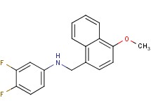 (3,4-difluorophenyl)[(4-methoxy-1-naphthyl)methyl]amine