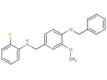 N-[4-(benzyloxy)-3-methoxybenzyl]-2-fluoroaniline