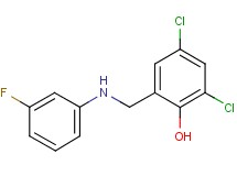 2,4-dichloro-6-{[(3-fluorophenyl)amino]methyl}phenol