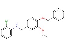 N-[4-(benzyloxy)-3-methoxybenzyl]-2-chloroaniline