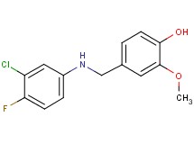 4-{[(3-chloro-4-fluorophenyl)amino]methyl}-2-methoxyphenol