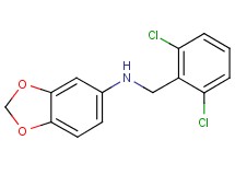1,3-benzodioxol-5-yl(2,6-dichlorobenzyl)amine
