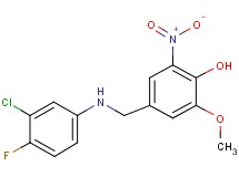 4-{[(3-chloro-4-fluorophenyl)amino]methyl}-2-methoxy-6-nitrophenol