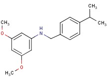 (3,5-dimethoxyphenyl)(4-isopropylbenzyl)amine