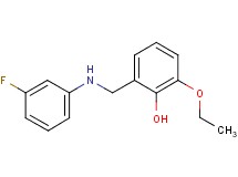 2-ethoxy-6-{[(3-fluorophenyl)amino]methyl}phenol