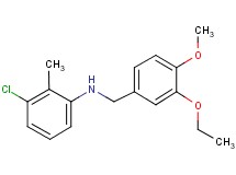 (3-chloro-2-methylphenyl)(3-ethoxy-4-methoxybenzyl)amine