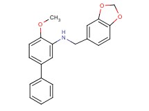 (1,3-benzodioxol-5-ylmethyl)(4-methoxy-3-biphenylyl)amine