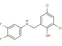 2,4-dichloro-6-{[(3,4-difluorophenyl)amino]methyl}phenol