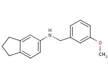 2,3-dihydro-1H-inden-5-yl(3-methoxybenzyl)amine