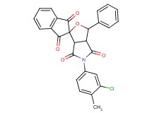 5-(3-chloro-4-methylphenyl)-3-phenyl-3a,6a-dihydrospiro[furo[3,4-c]pyrrole-1,2'-indene]-1',3',4,6(3H,5H)-tetrone