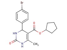 cyclopentyl 4-(4-bromophenyl)-6-methyl-2-oxo-1,2,3,4-tetrahydro-5-pyrimidinecarboxylate