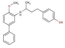 4-{3-[(4-methoxy-3-biphenylyl)amino]butyl}phenol
