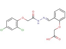 (2-{2-[(2,4-dichlorophenoxy)acetyl]carbonohydrazonoyl}phenoxy)acetic acid
