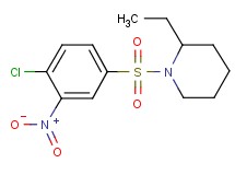 1-[(4-chloro-3-nitrophenyl)sulfonyl]-2-ethylpiperidine