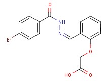 {2-[2-(4-bromobenzoyl)carbonohydrazonoyl]phenoxy}acetic acid