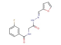 3-fluoro-N-{2-[2-(2-furylmethylene)hydrazino]-2-oxoethyl}benzamide
