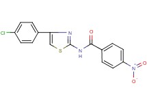 N-[4-(4-chlorophenyl)-1,3-thiazol-2-yl]-4-nitrobenzamide