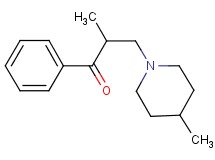 2-methyl-3-(4-methyl-1-piperidinyl)-1-phenyl-1-propanone hydrochloride
