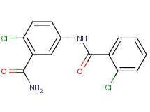 2-chloro-5-[(2-chlorobenzoyl)amino]benzamide