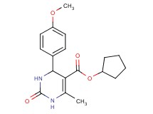 cyclopentyl 4-(4-methoxyphenyl)-6-methyl-2-oxo-1,2,3,4-tetrahydro-5-pyrimidinecarboxylate