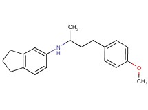 2,3-dihydro-1H-inden-5-yl[3-(4-methoxyphenyl)-1-methylpropyl]amine
