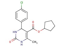 cyclopentyl 4-(4-chlorophenyl)-6-methyl-2-oxo-1,2,3,4-tetrahydro-5-pyrimidinecarboxylate